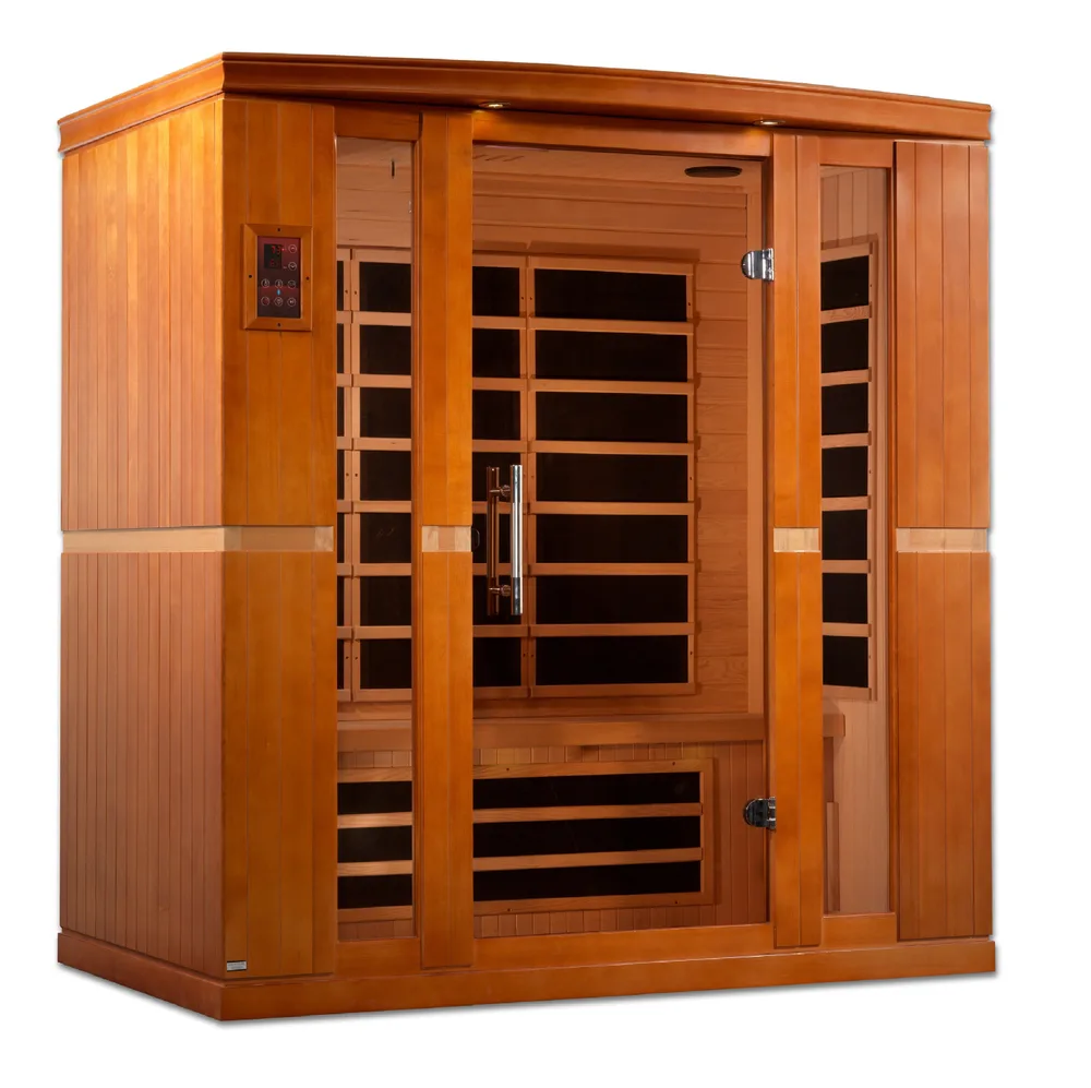 Dynamic Bergamo four person hemlock infrared sauna cabin